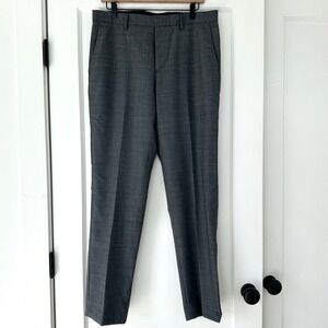 J.Crew Bowery‎ Wool Blend Dress Pants Mens 32x32 Gray Business Casual Trousers